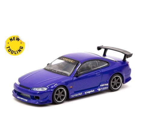 Tarmac Works - Metallic Blue Vertex Nissan Skyline / Silvia S15