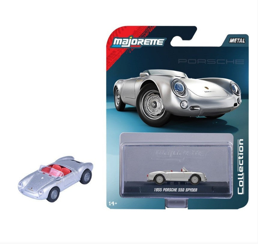 Majorette - Collection Series (Wave 2) - 1955 Porsche 550 Spyder (Silver)