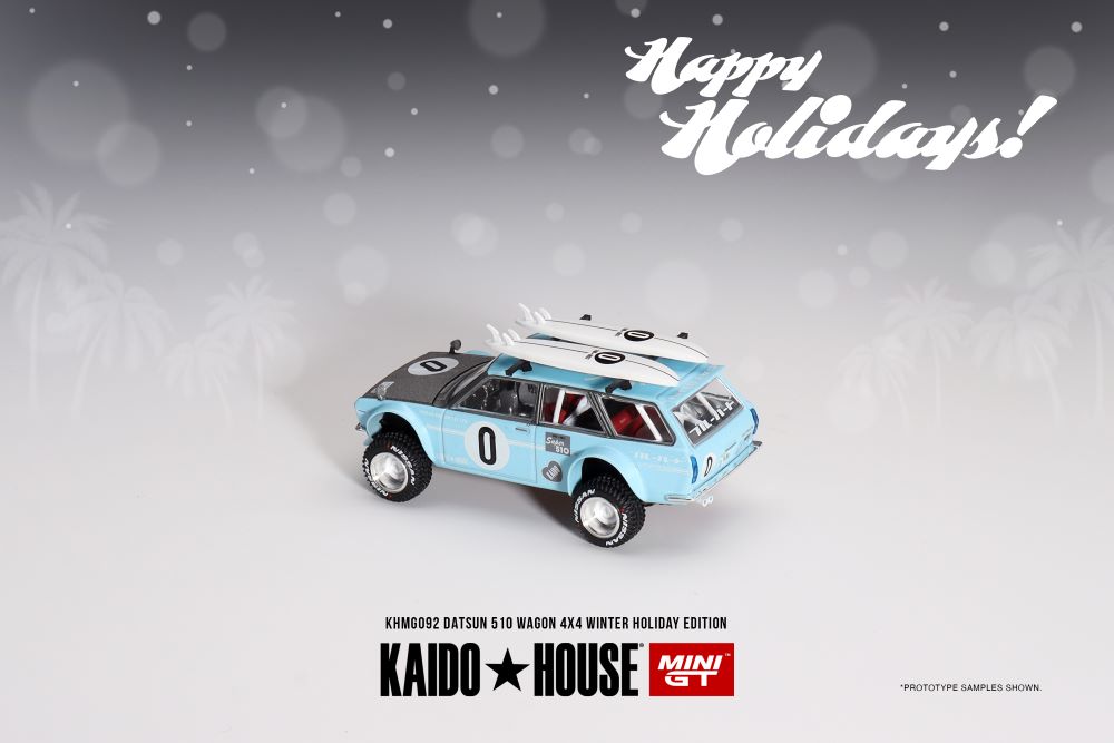 MiniGT - Datsun KAIDO 510 Wagon 4x4 Winter Holiday Edition 2023