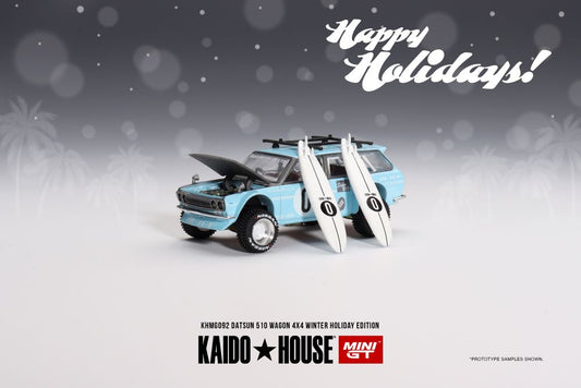 MiniGT - Datsun KAIDO 510 Wagon 4x4 Winter Holiday Edition 2023