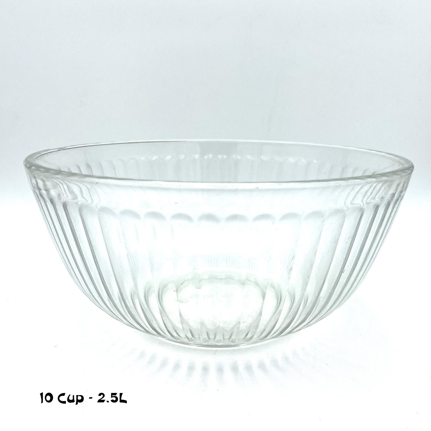 Pyrex Clear Ribbed Glass Nesting Bowls