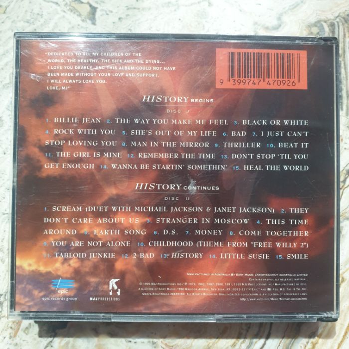CD - Michael Jackson, History Book 1 (2CD)