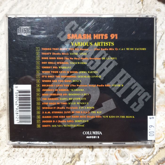 CD - Various, Smash Hits 1991 (Single CD)