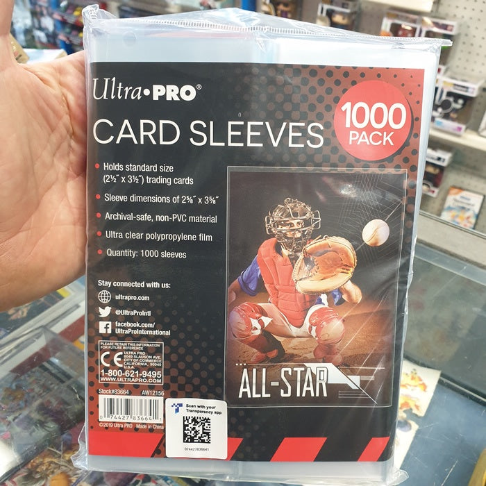 Ultra Pro Postcard Sleeves 1000 Count (10 Packs) Archival Safe, Acid-Free & PVC-Free Protective Sleeves For Cards Ultra Pro Postcard Sleeves 1000 Count (10 Packs) Archival Safe, Acid-Free & PVC-Free Protective Sleeves For Cards