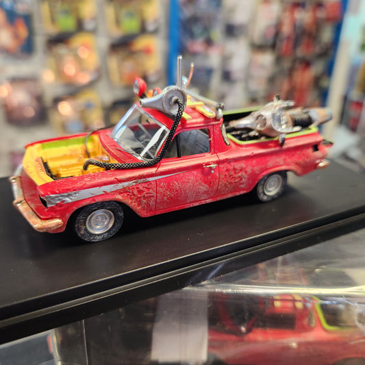 1963 EJ Holden ute with Gooses Police Bike - Mad Max 1:43 Scale