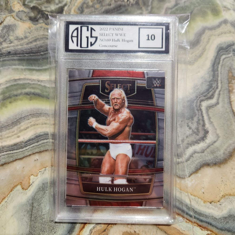 Graded Card - 2022 Panini Select WWE #69 Hulk Hogan Concourse Relove Oxley - Vintage, Vinyl & Collectibles Graded Card - 2022 Panini Select WWE #69 Hulk Hogan Concourse Relove Oxley - Vintage, Vinyl & Collectibles