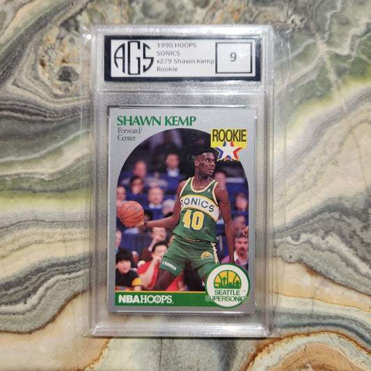 Graded Card - 1990 Hoops Sonics #279 Shawn Kemp Rookie