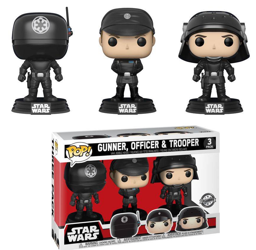 Star Wars - Death Star Gunner, Officer & Trooper US Exclusive Pop! Vinyl 3-pack
