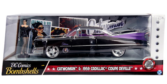 Catwoman 1959 Cadillac 1:24 Scale Diecast Car
