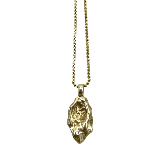 9ct Gold Nugget on Chain - 46cm