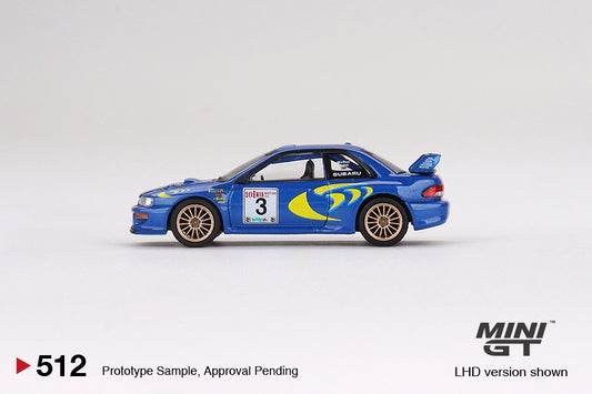 MiniGT - Subaru Impreza WRC97 1997 Rally San Remo Winner #3 - 1:64 Scale