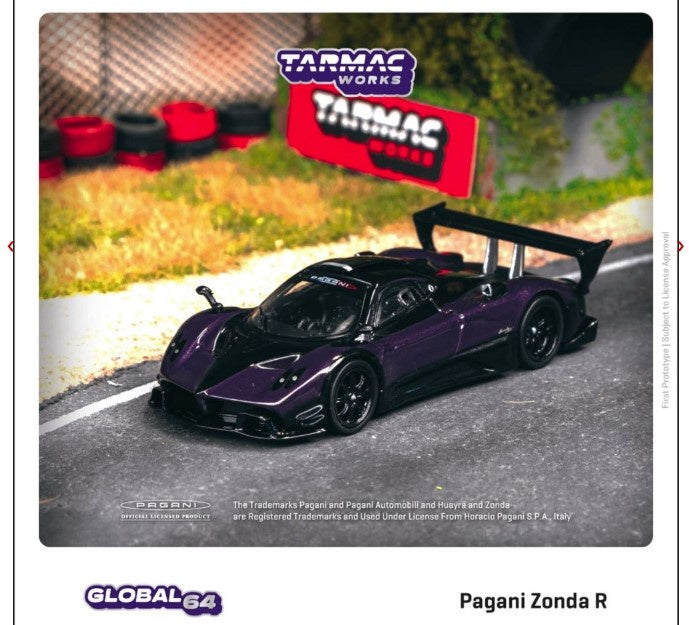 Tarmac Works - Pagani Zonda R - Viola PSO