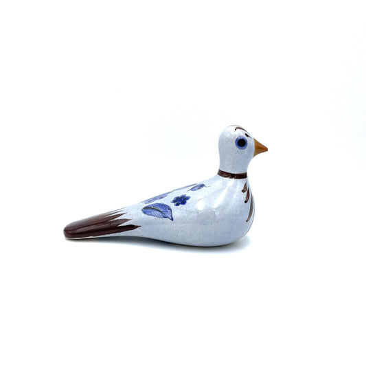 Signed Hand Painted Mexican Pottery Dove - 20cm