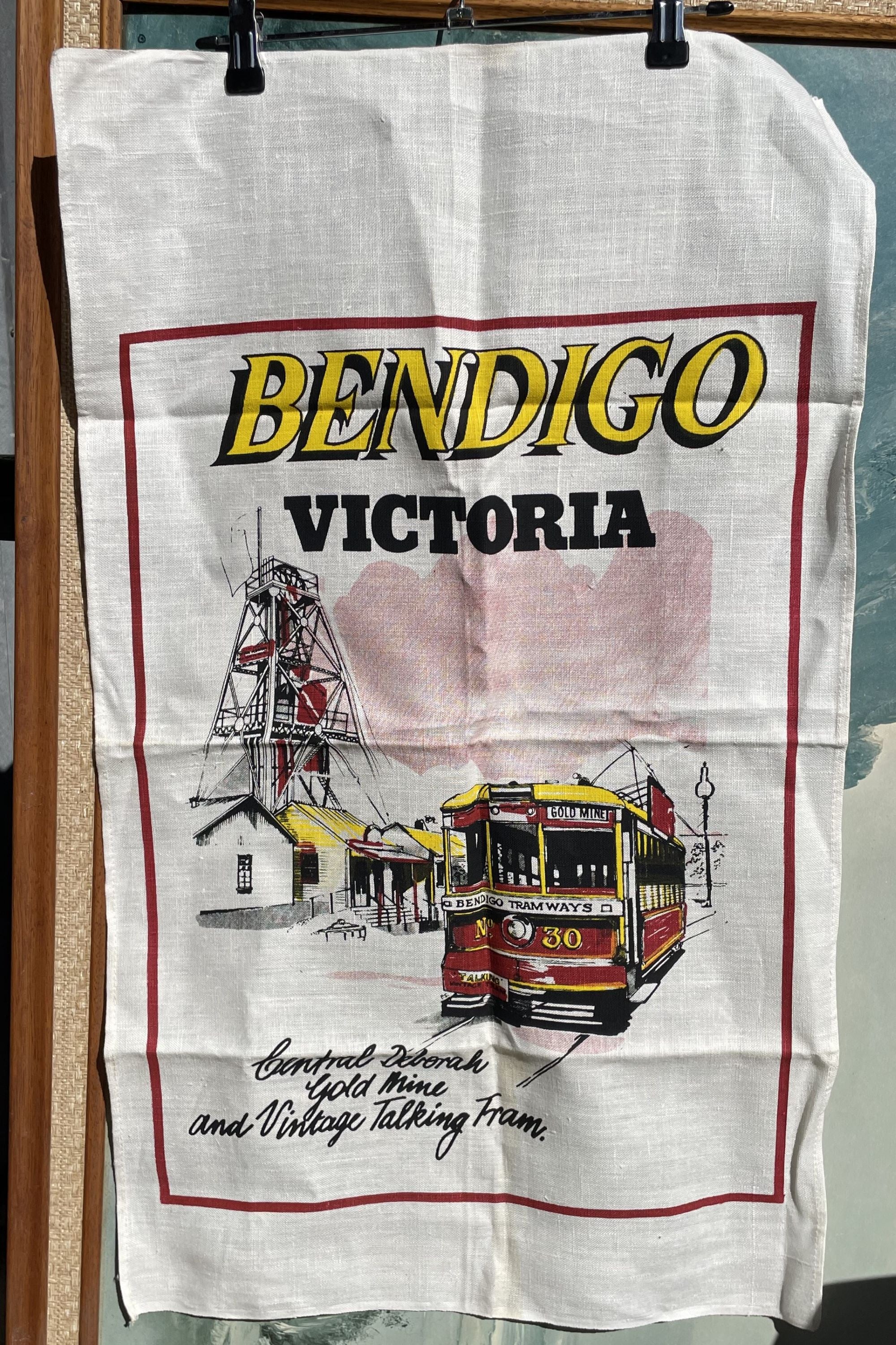 Bendigo Victoria Tea Towel Relove Oxley Vintage, Vinyl & Collectibles