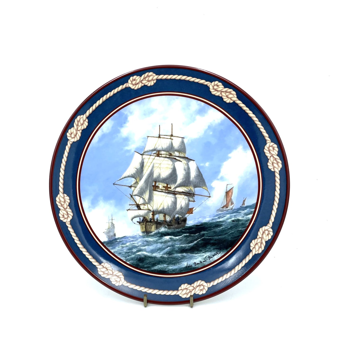 Royal Doulton Sailing Ship Collectors Plate 'Endeavor' - 21cm