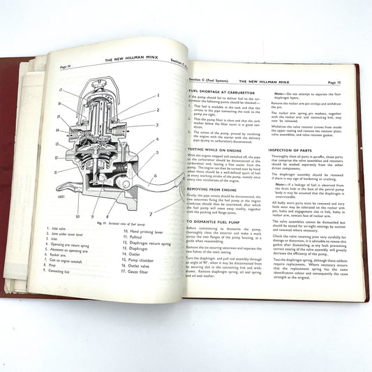 Soft Cover Book - Workshop Manual - 'The New Hillman' - 25.5cm