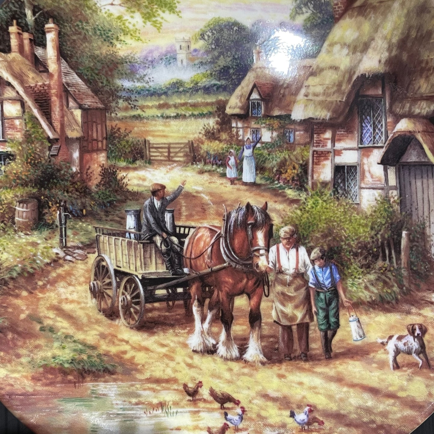 Wedgwood Country Days 'Early Morning Milk' Collectible Plate - 20.5cm