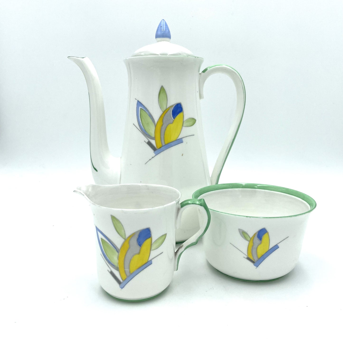 RARE Shelley Art Deco Porcelain Coffee Set