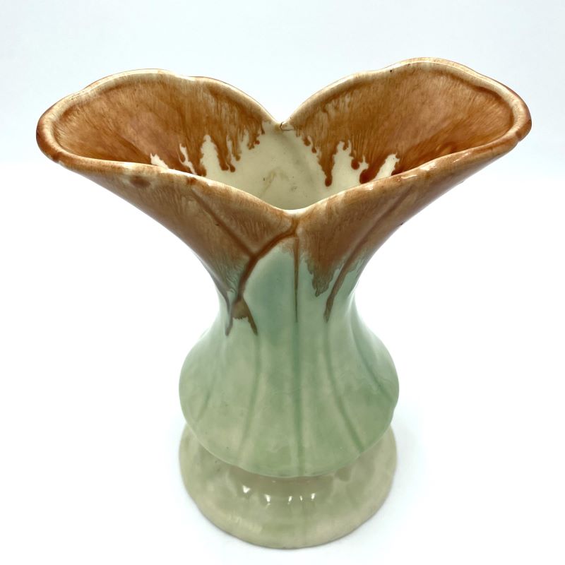Diana Ware Pink & Green Pottery Vase - 20cm