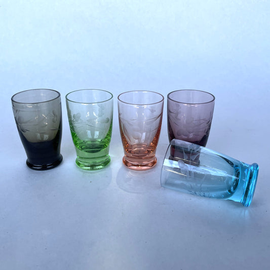 5 Colourful Shot Glasses