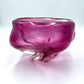 Large Pink Murano Style Glass Bowl - 19cm