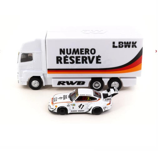 Tarmac Works - RWB 993 LBWK with Plastic Truck - 1:64 Scale