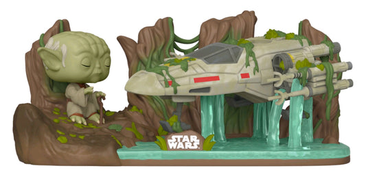 Yoda lifting X-Wing Star Wars Celebration US Exclusive Pop! Deluxe