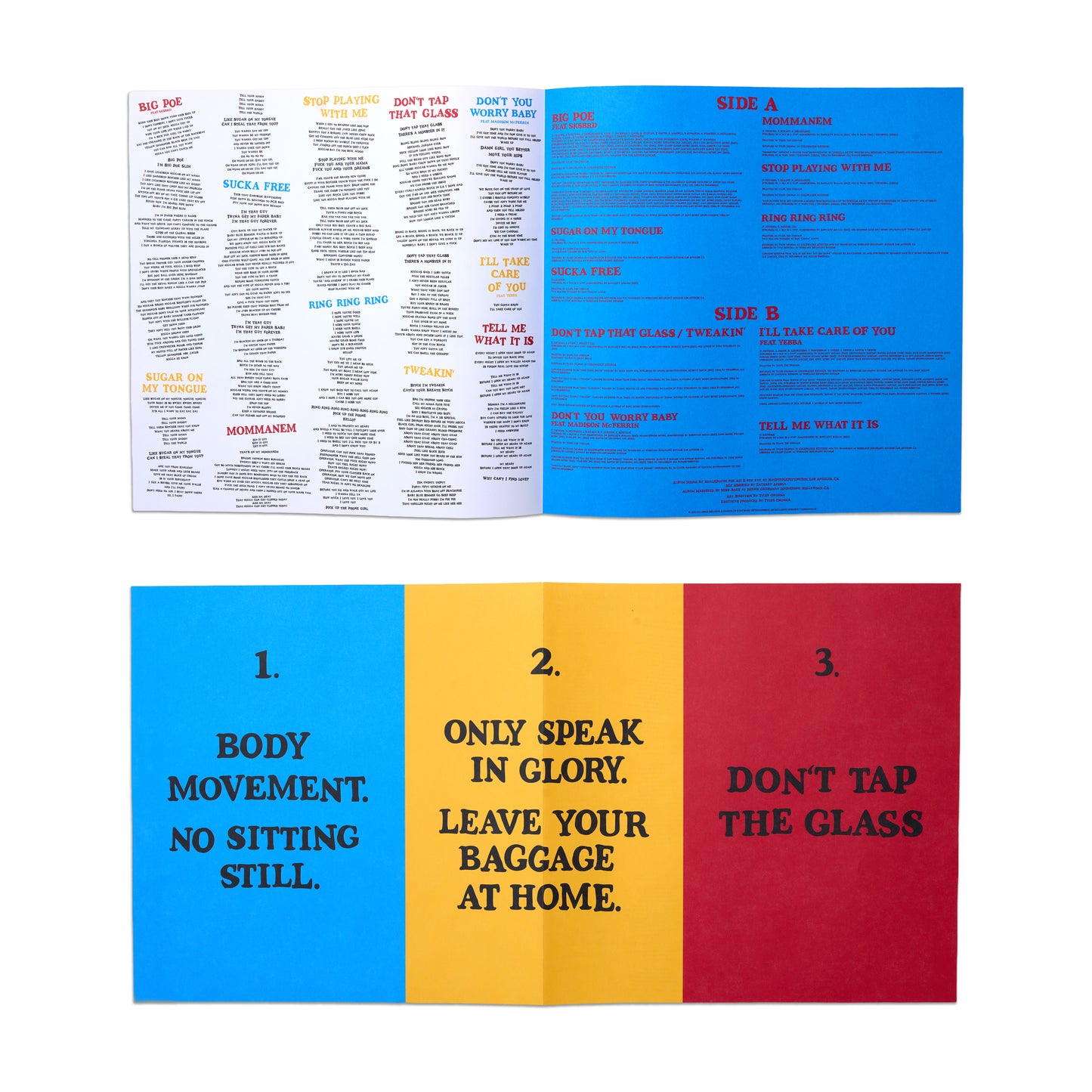 NEW - Tyler The Creator, Don't Tap the Glass (Clear) LP