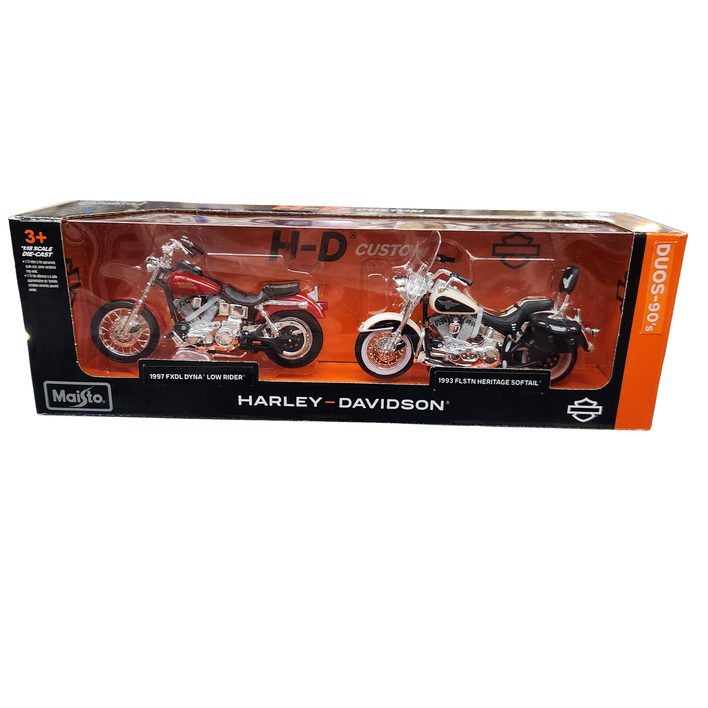 Maisto - Harley Davidson Duo Series - 'Duo 90's' Twin Pack