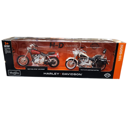 Maisto - Harley Davidson Duo Series - 'Duo 90's' Twin Pack