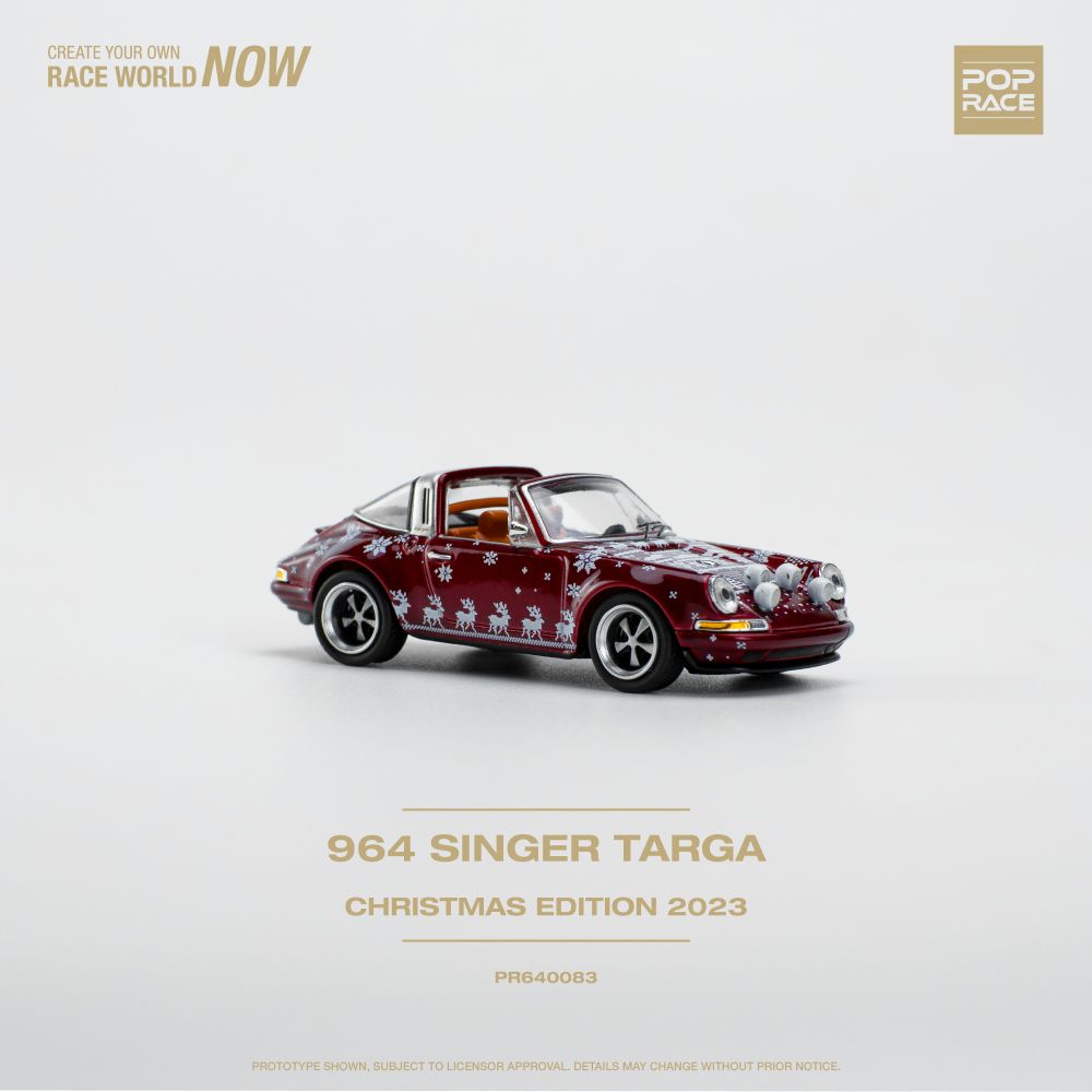 Pop Race - Singer Targa '2023 Christmas Edition' - 1:64 Scale
