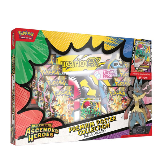 Pokemon TCG - Mega Evolution: Ascended Heroes Poster Collection - Mega Lucario