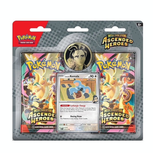 Pokemon TCG - Mega Evolution: Ascended Heroes Collection 2 Pack Blister - Larry Komala