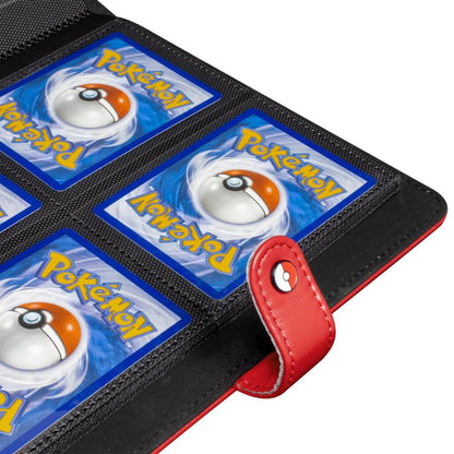 Pokemon / Ultra Pro - Premium Red Snap Binder - 4 Pocket