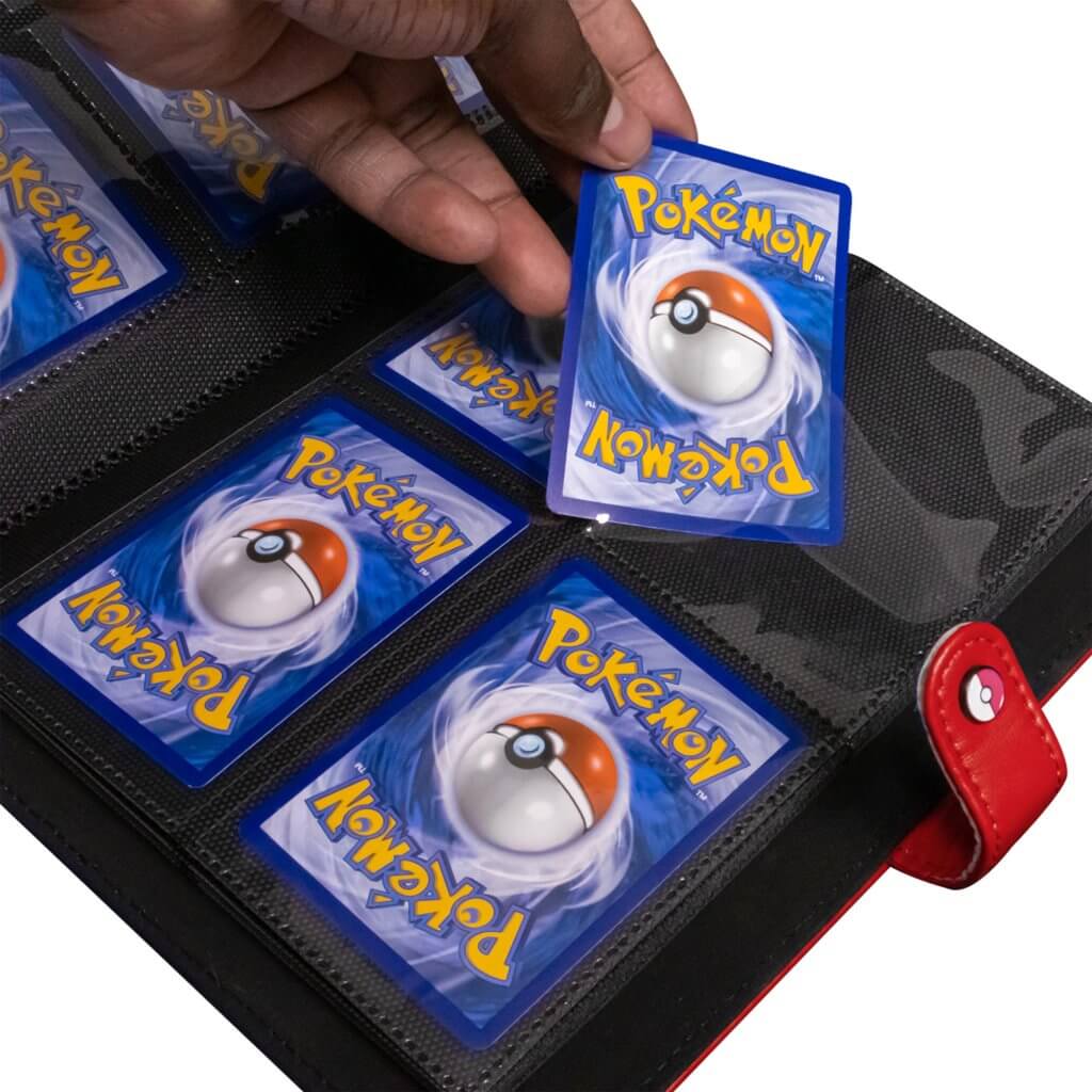 Pokemon / Ultra Pro - Premium Red Snap Binder - 4 Pocket