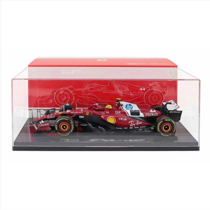 Bburago - 2025 Ferrari F1 Formula 1 Team SF-25 with Acrylic Display Box - #44 Lewis Hamlton