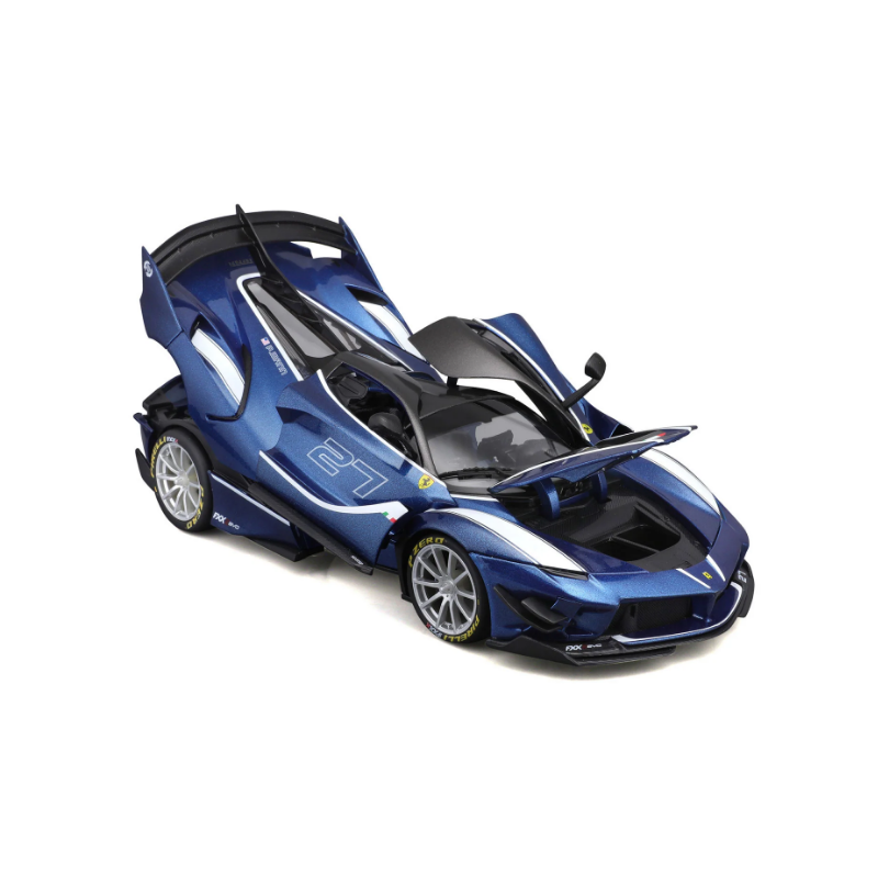 Bburago - Ferrari Race & Play - 2018 Ferrari FXX K EVO #27 (Blue) - 1:18 Scale