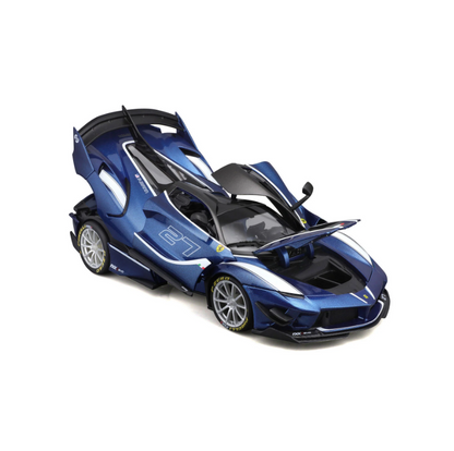 Bburago - Ferrari Race & Play - 2018 Ferrari FXX K EVO #27 (Blue) - 1:18 Scale