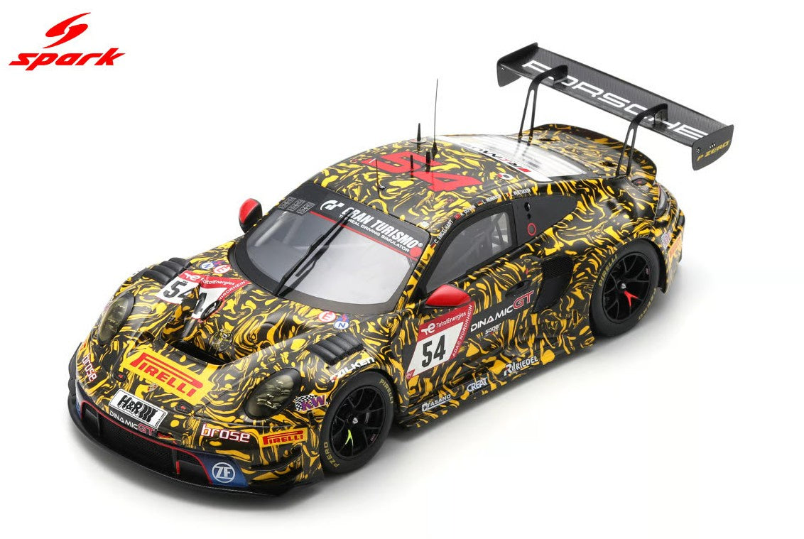 Spark - Porsche 911 GT3 R Type 992 #54 24h Nürburgring 2023 -1:18 Scale