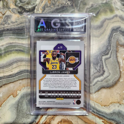 Graded Card - 2021/22 Panini Prizm NBA #91 LeBron James