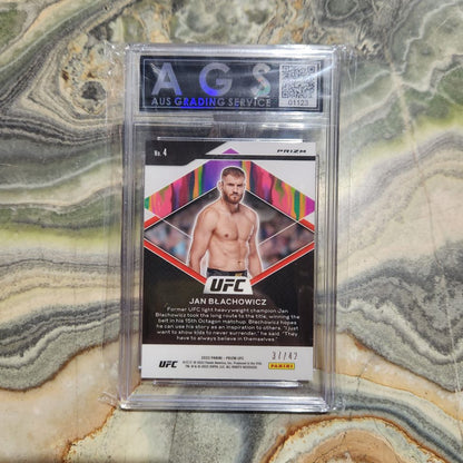 Graded Card - 2022 Panini Prisim UFC Fearless #4 Jan Balchowicz (37/42)