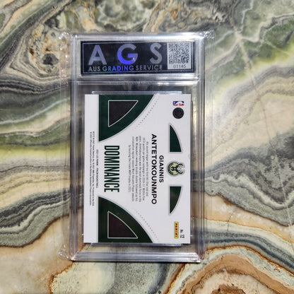 Graded Card - 2021/22 Panini Prizm NBA Dominance #12 Giannis Antetokounmpo
