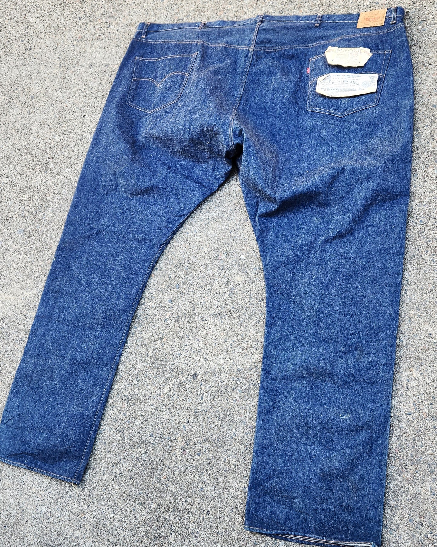 Giant Vintage Levi's 501 Shrink to Fit Store Display Jeans