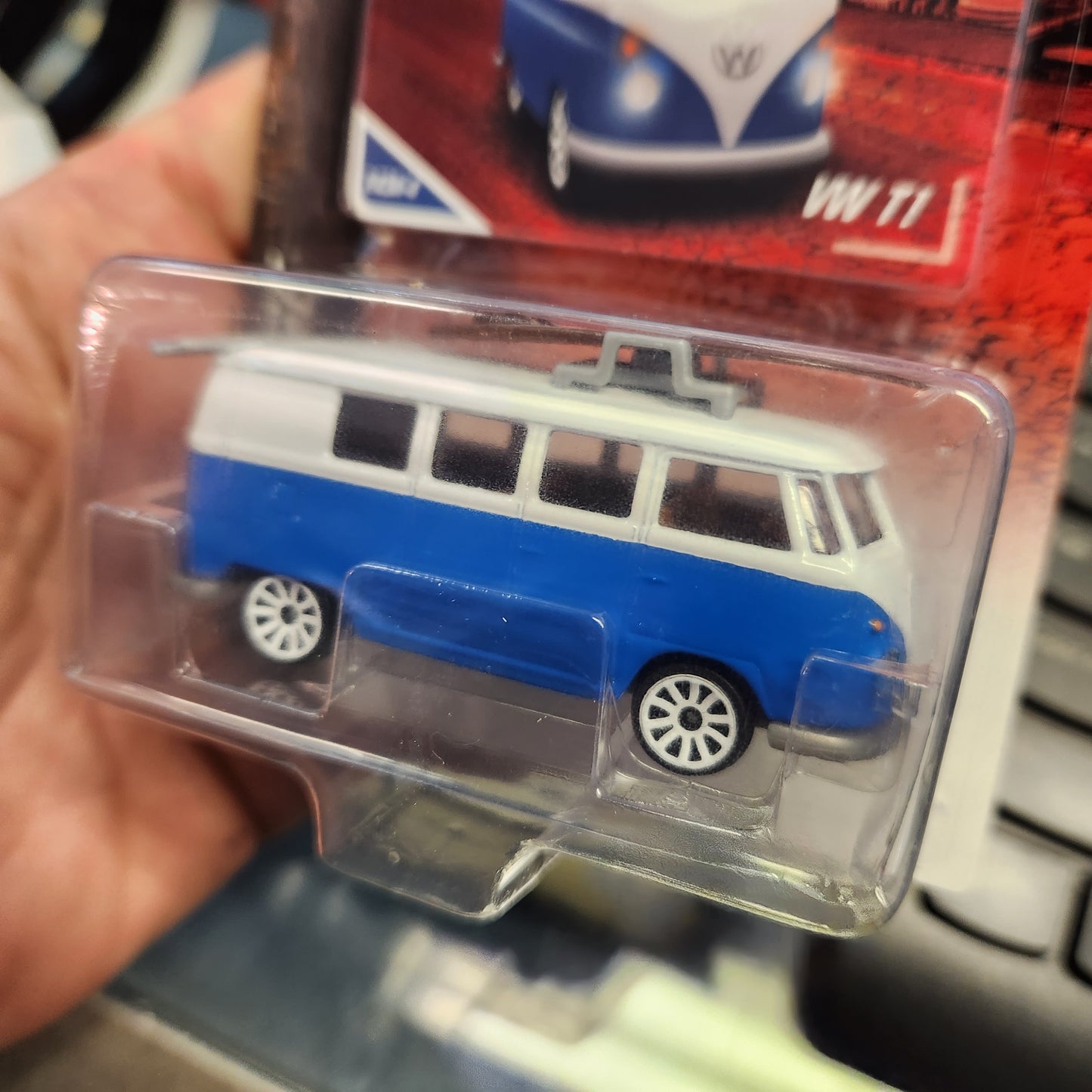 Majorette - Vintage Cars - VW T1 (Blue and White)