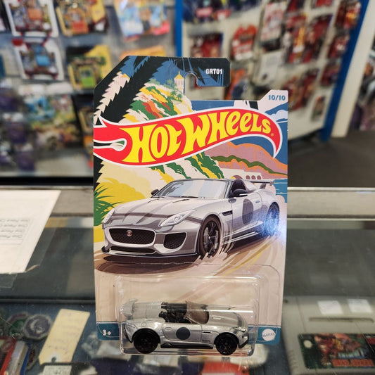 Hot Wheels Convertible Series - 2015 Jaguar F Type Project 7 Silver