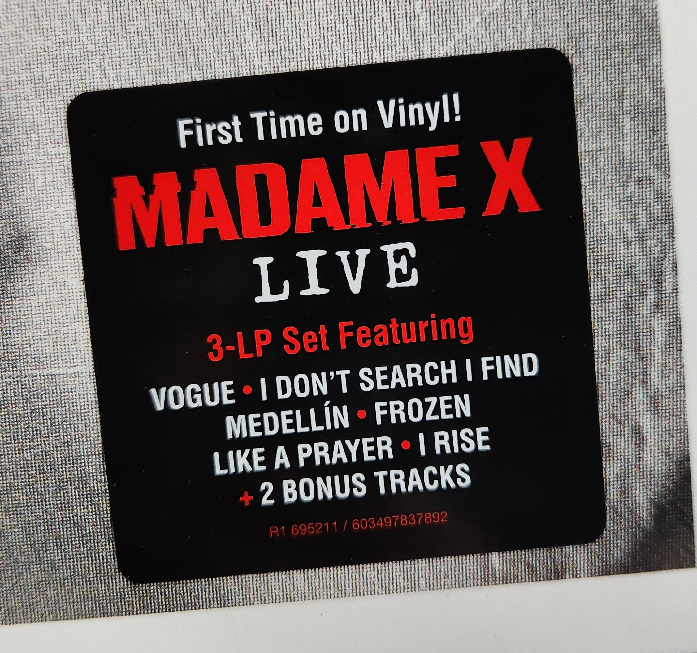MADAME X LIVE 3-LPセット