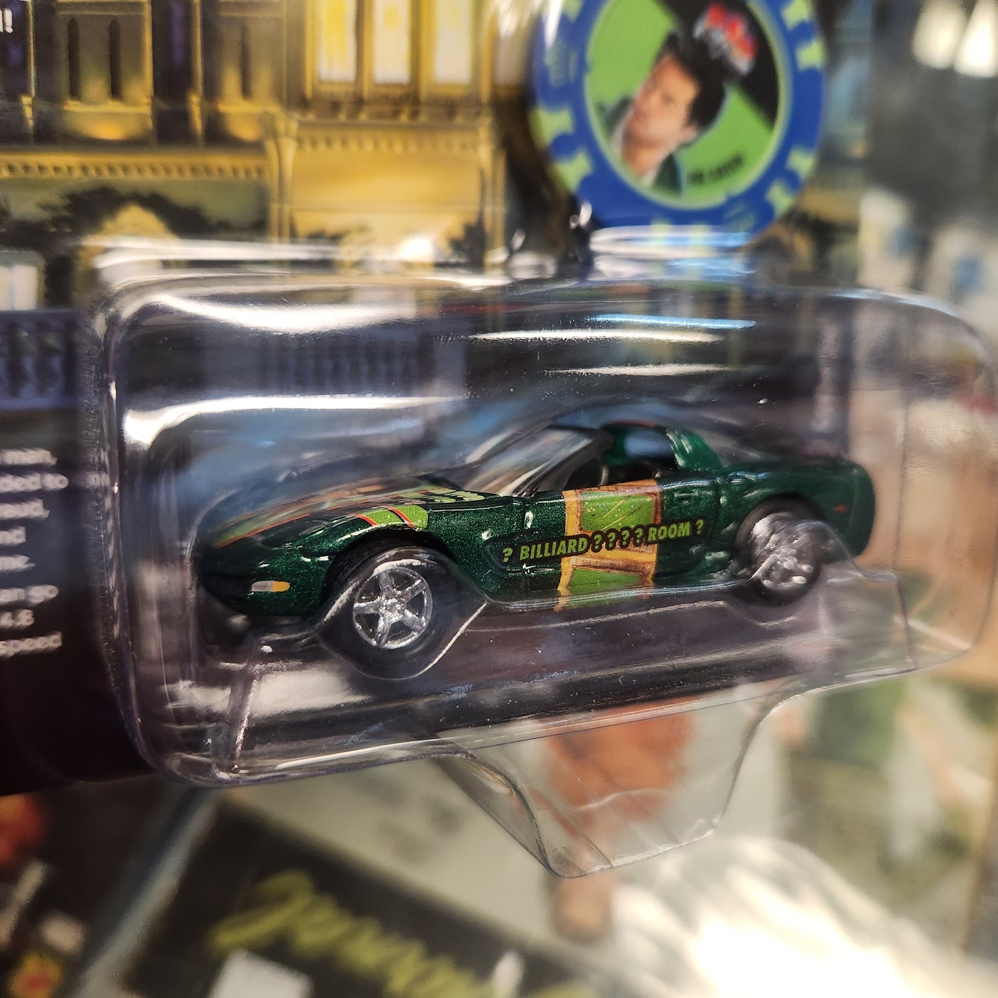 Johnny Lightning - 2022 Pop Culture R4 - 2000 Corvette Mr Green