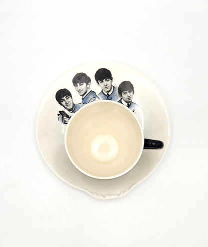 Bone China Tennis Plate and Cup - 'The Beatles' - 19cm