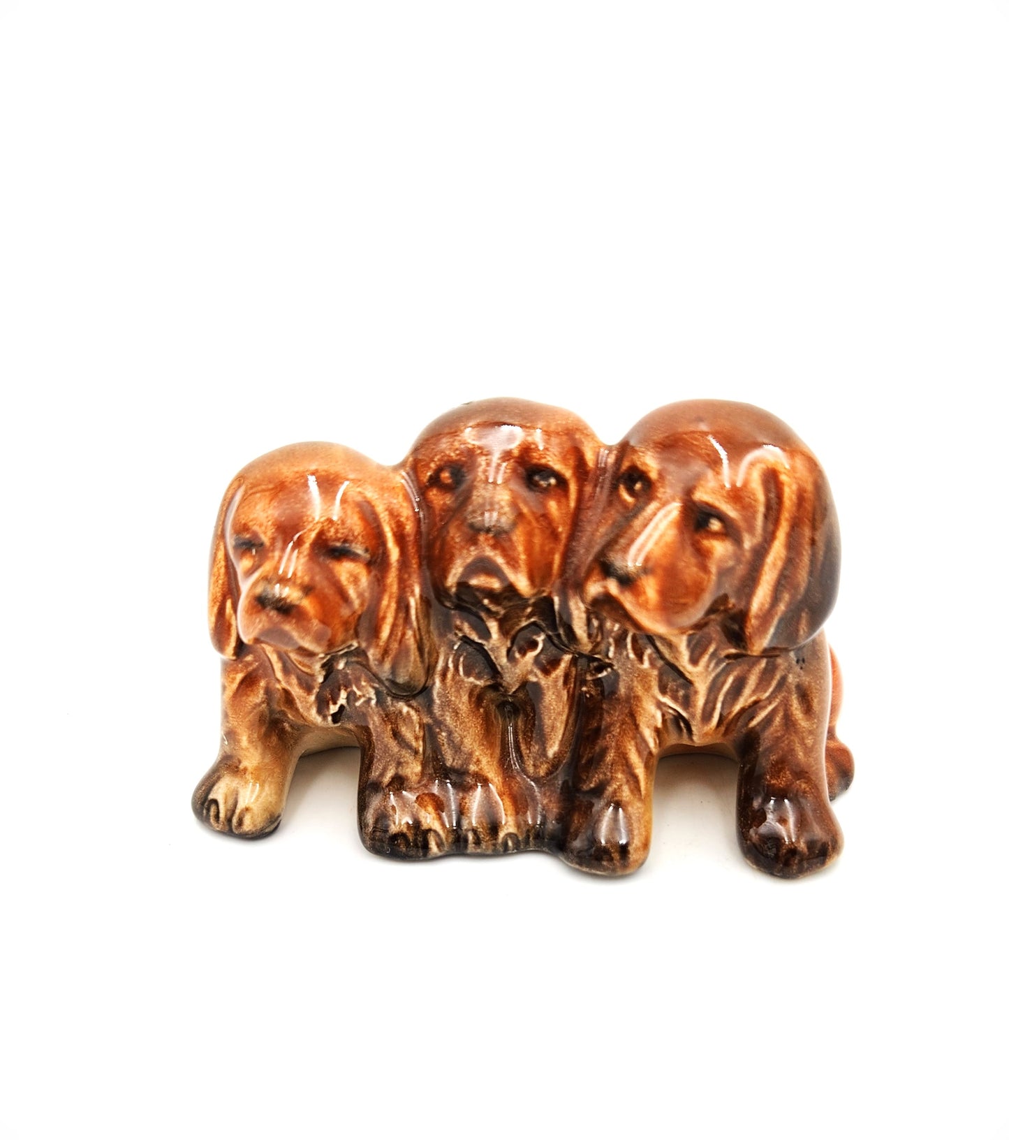 Vintage Beswick 1950's Trio of Puppies - 8cm