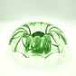 Uranium Glass - Flower Frog Bowl - 21cm